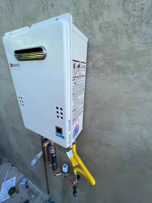 Tankless water heater installation for Brandon Corner homes